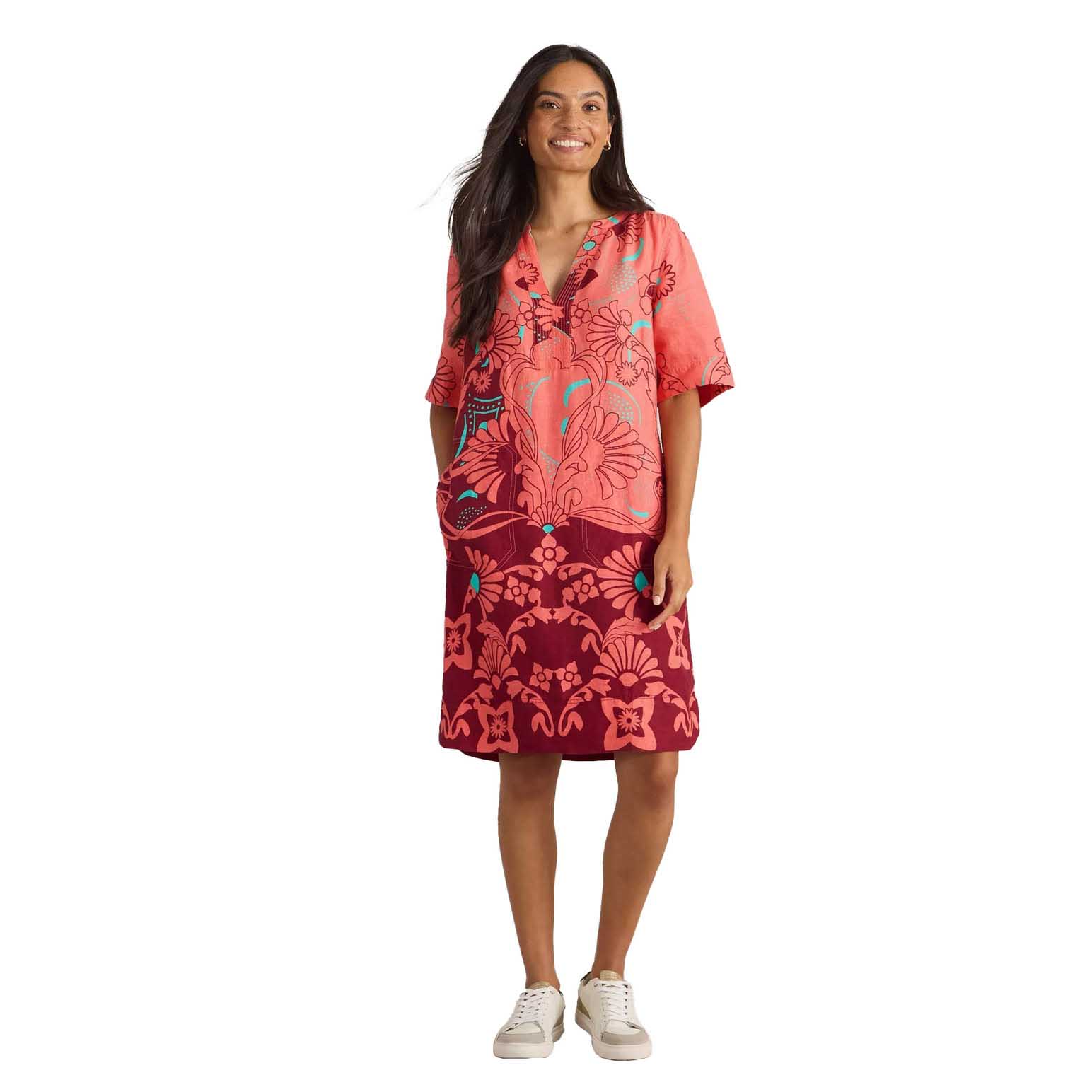 White Stuff June Linen Dress